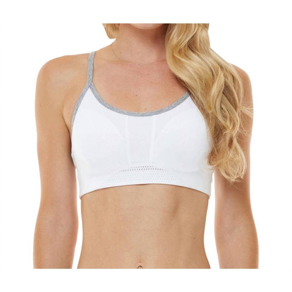 NEW SHAPE ACTIVE exceed low impact sports bra in white